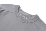 CREWNECK WOOL SWEATER (greyish blue)