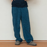 マーブルフリースバンディングパンツ/MARBLE FLEECE BANDING PANTS_BLUE