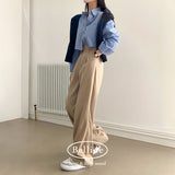 [beled made/short, long] standard date wide slacks