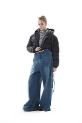 リバーシブルクロップドジャンパー/REVESIBLE CROPPED JUMPER