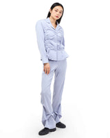 DOZI - Beaded Slim Trousers _ Sky Blue