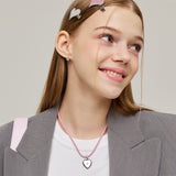 Surgical Heart Pendant Strap Necklace