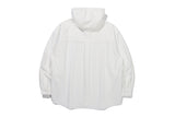 サイドスリットウーディシャツ / SIDE SLIT HOODIE SHIRT_WHITE