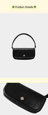 Peony Baguette Bag_Black