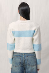  ALPACA BOOKLE KNIT CARDIGAN / IVORY