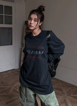 (UNISEX) ホンダウォッシングプリント長袖