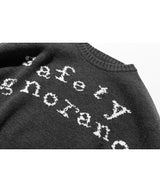 SAFETY LETTERING WOOL KNIT MWZNT001 (4614681624694)
