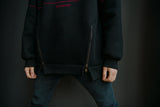 ロゴファスナー オーバーフィットシャーリング フードパーカー/DECF Logo Fastener Over fit Shearling Hoody_DECFドパーカー (4445002924150)