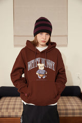 キルシーウィティーバニーフーディー プルーオーバー パーカー / WITTY BUNNY HOODIE [RED] (6671648292982)