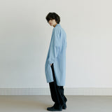 リネンロングシャツ / unisex long shirts bright denim