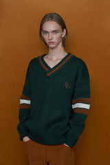 [SIGNATURE]Vネックロングスリーブニット / V NECK LONG SLEEVE KNIT (4526609432694)
