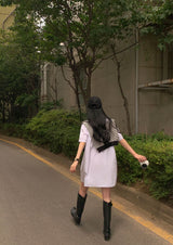 [Bellide made/Short, Long] キャンディ半袖シャツドレス