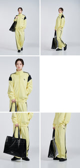 [24SS] SYMBOL LOGO TRACK JERSEY PANTS LIGHT YELLOW