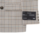 Two-button suit jacket - Beige check (4622118912118)