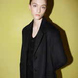 シングルブリーステッドテイラードコート / Single breasted tailored coat black