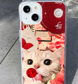 キャットチュップスコラージュフォーンケース / Cats Chups Collage Phone Case