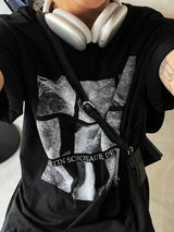 square lettering t-shirt