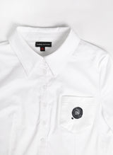 ローズシンボルクロップシャツ / ROSE SYMBOL CROP SHIRT #BLACK