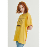 ダイビングプリントオーバーフィットTシャツ / DIVING PRINT OVERFIT T-SHIRT _ YELLOW