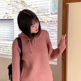 [バラクラバセット] クリマフーディラウンルースフィットロングスリーブニット