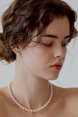 [14K] Essential Pearl Necklace (8mm)