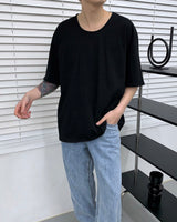 Hashtag U-neck short-sleeved T-shirt (3 colors)