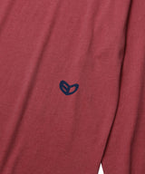 BLUR HEART LONG SLEEVE_VINTAGE RED