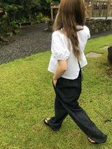 Allium pintuck blouse