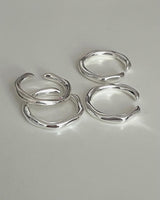 (silver925）ラフオープンリング
