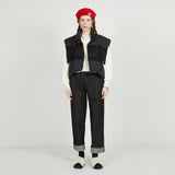 WILD WIDE WEST PADDING VEST_black (6640094347382)