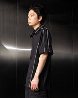 パイピングハーフジップアップジャージ / Piping Half Zip-Up Jersey (Black)