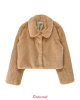 [MADE] Pudding Fur Jacket (Peach Beige)