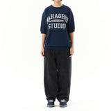 カレッジロゴハーフニット / COLLEGE LOGO HALF KNIT