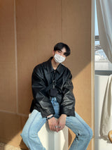 エジュクロベルトブレスレット / ASCLO Leather Belt Bracelet (2color) (6557458661494)
