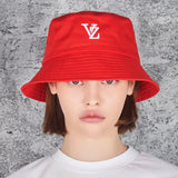 3D Monogram Color Bucket Hat Red