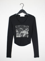 カットクロップTシャツ / Cut Crop T-shirt (3color)