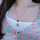 skull heart kitsch necklace