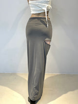 ストラップスリットマキシロングスカート/772. Strap slit maxy long sk (2color)