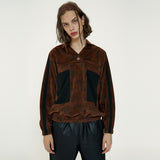 Soccer Girl Shirt [Tie-dye_BrownVelvet] (6592547192950)