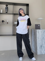 カラーリングショートスリーブTシャツ / VENTIQUE Coloring short sleeves T 4color