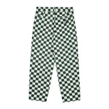 CHECK COTTON PANTS