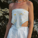 [Organic Scarf] Genista - Blue