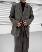 ミダスチェックワイドスラックス / Midas Check Wide Slacks (2 colors)
