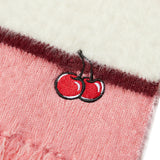チェリーストライプマフラー／CHERRY STRIPE MUFFLER [PINK]