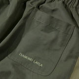 セミワイドジョガーパンツ/Semi Wide Seperate Block Jogger Pants Olive/Khaki (6604003541110)