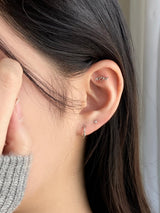 ハートチェーンピアス/2カラー