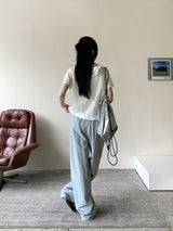 バウバスロックワイドロングナイロンパンツ / Bowbaslock Wide Long Nylon Pants