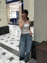 Ellie string denim pants