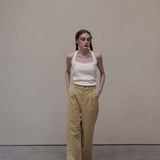 Cream Halter Neck Top