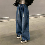 フォーシーズンストリングデニムワイドパンツ